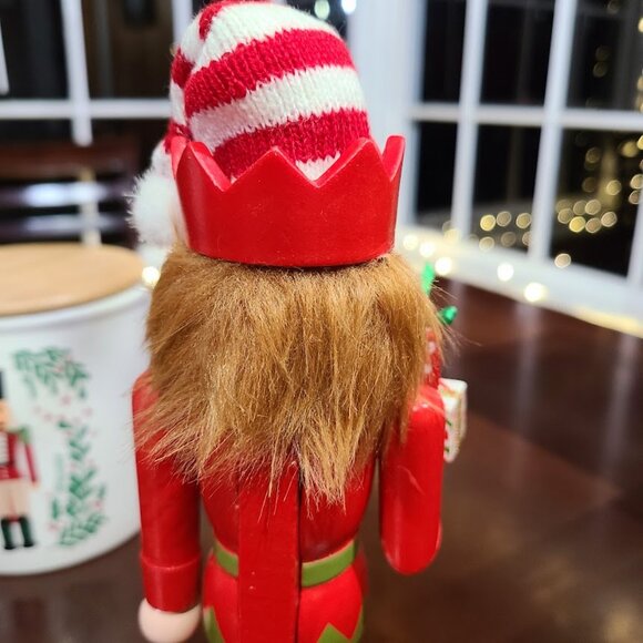 Christmas Nutcracker Soldier Elf Decor Wooden Statue Table Holiday Decoration - Picture 11 of 13